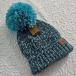 C.C Pom-pom knitted hat